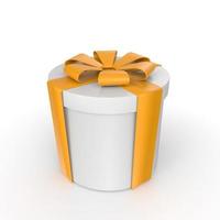 Gift box isolated on background photo