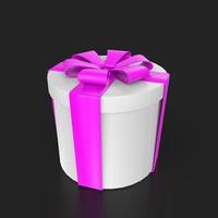 Gift box isolated on background photo