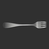 Fork isolated on background photo