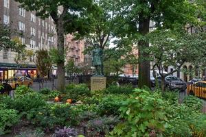 Bronze sculpture of General Philip Sheridan by Joseph Pollia, located in Christopher Park in Manhattan, New York, 2022 photo