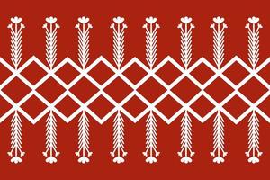 Traditional ethnic embroidered fabric pattern vector