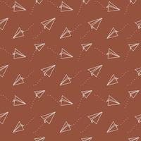 paper plane seamless pattern vector