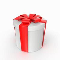 Gift box isolated on background photo