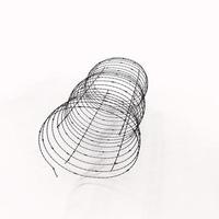 metal wire isolated on background photo