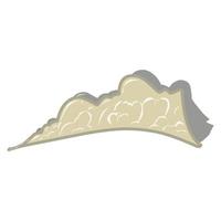 Illustration vector graphic of Cloud. Abstract cloudy. Perfect for ico, logo, sticker, tattoo