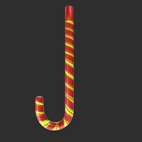 christmas cane isolated on background photo