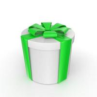 Gift box isolated on background photo