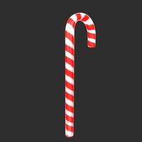 christmas cane isolated on background photo