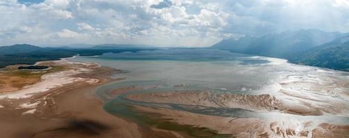 View of Mount Moran in Grand Teton National Park from above photo