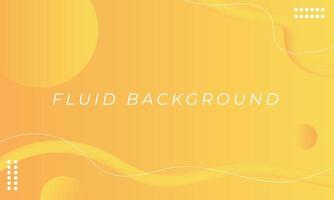 abstract fluid background in orange gradient color design vector