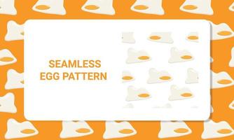 Seamless egg pattern vector design