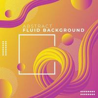 Abstract Orange Fluid Background Design vector