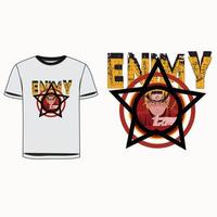 enimy t shirt design vector