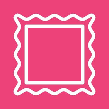 Frame I Line Color Background Icon vector