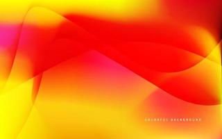 Abstract gradient orange wave background vector