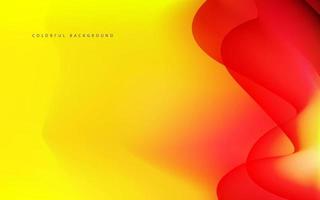 Abstract gradient orange wave background vector