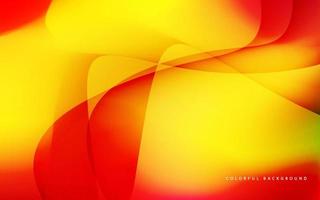 Abstract gradient orange wave background vector