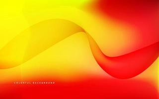 Abstract gradient orange wave background vector