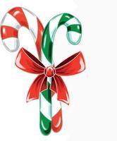 Candy cane gingerbread cookie. vector