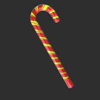 christmas cane isolated on background photo