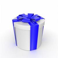 Gift box isolated on background photo