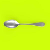 spoon isolated on a background photo