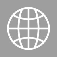 Globe Line Color Background Icon vector