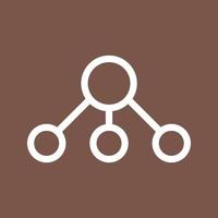 Nodes Line Color Background Icon vector