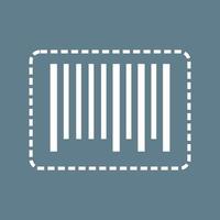 Cutting Bar Code Line Color Background Icon vector