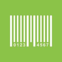 Bar Code Line Color Background Icon vector