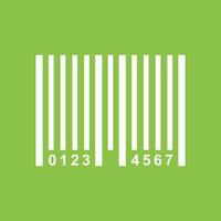 Bar Code Line Color Background Icon vector