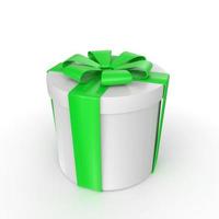 Gift box isolated on background photo