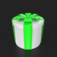 Gift box isolated on background photo