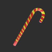 christmas cane isolated on background photo