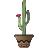 Aesthetic Vintage Cactus Plan Collection png