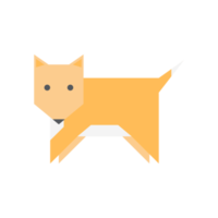 lindo zorro reino animal mamífero diseño plano png