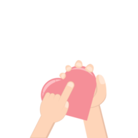 Left Handed Pointing Heart Love Symbol Humanity and Charity png