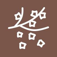 Falling Leaves Line Color Background Icon vector