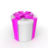 Gift box isolated on background photo