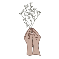 esthetisch schattig hand- Holding bloem boeket kogel logboek png