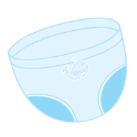 estetico bambino Nato pantaloni con carino balena logo simbolo collezione impostato png