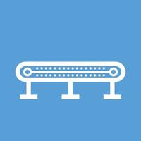 Conveyor I Line Color Background Icon vector