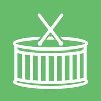 Drums Line Color Background Icon vector