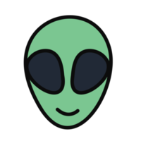 journal de balle tête extraterrestre esthétique mignon png