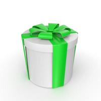 Gift box isolated on background photo