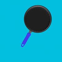 Frying pan isolated on a background photo