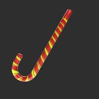 christmas cane isolated on background photo