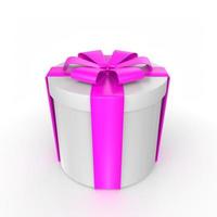 Gift box isolated on background photo