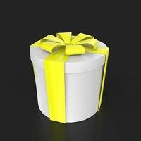 Gift box isolated on background photo