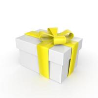 gift box isolated on background photo